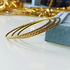 Çelik Gold İnce Burgu Bilezik