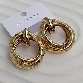 Çelik Gold Vitage Zara Model Küpe