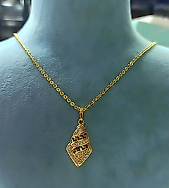 14K Xuping Marka Uç Kolye