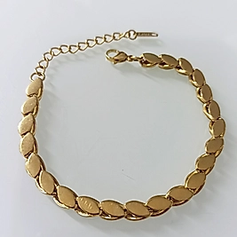 Çelik Gold Büyük Arpa Zincir Bileklik