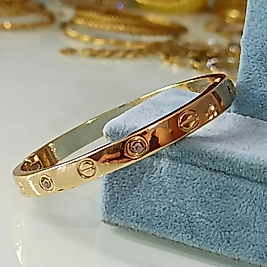 Çelik Cartier Gold Kelepçe