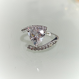 Çelik Gümüş Kaplama 🤍 li Taşlı Yüzük