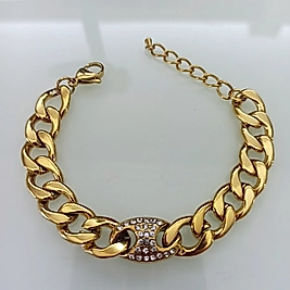 Çelik Gold Marka Model Taşlı Bileklik