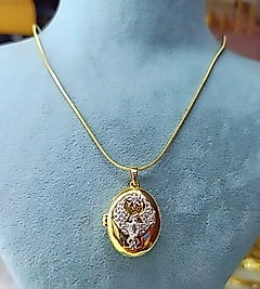 Çelik Gold Ankakuşu Taşlı Kolye