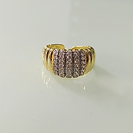 Çelik Gold Taşlı Trend Yüzük