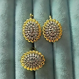 Oval Taşlı Brilant Set