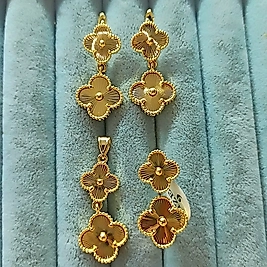 14K Van Cleff 3 Lü Set