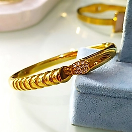 Çelik Gold Taşlı Kelepçe