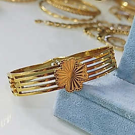 Çelik Gold Kaplama Kalın Yonca 🍀 Kelepçe