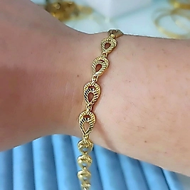 Xuping 14K Damla Desenli Zarif Bileklik