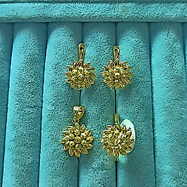 14K Dorika Tohumları Çiçek 3 Lü Set