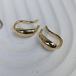 Xu-ping Gold  Çiftli Bombeli Earcuff