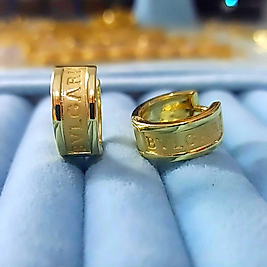 Çelik Gold 14K Marka Halka Küpe