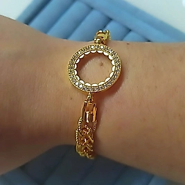 22K Altın Kaplama Çeyrek Uyumlu Bileklik