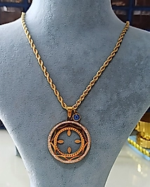 Çelik Gold Çeyrek Çerçeveli Kolye