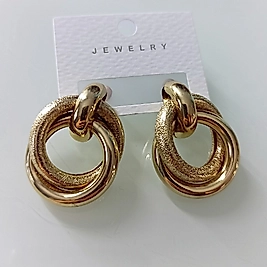 Çelik Gold Vitage Zara Model Küpe