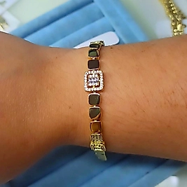 Xuping 14K Baget Taşlı Bileklik