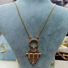 Çelik Gold Kalkan Serenay Taşlı Kolye