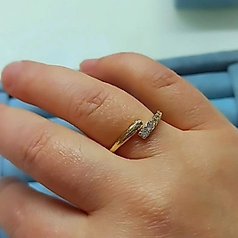 14K Modern Tasarım Yüzük