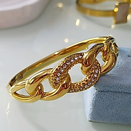 Çelik Gurmet Taşlı Kelepçe