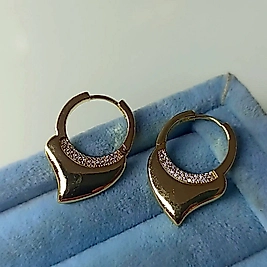 Xuping 14K Modern Taşlı Küpe