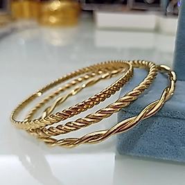 Çelik Gold 3 lü Kombin Bilezik