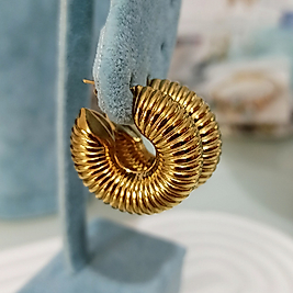 Çelik Gold İstiridye Küpe