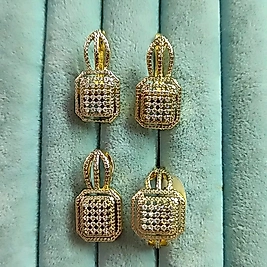 14K Baget Taşlı 3 Lü Set