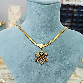 Çelik Gold Kaplama İtalyan Zircirli ❄️ Figürlü Kolye