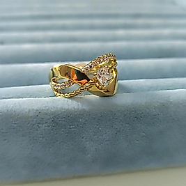 Xuping 14K Taşlı Sonsuzluk Yüzük