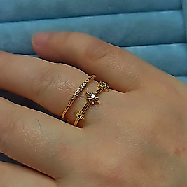 14K Çift Sıra ✴️ Yüzük