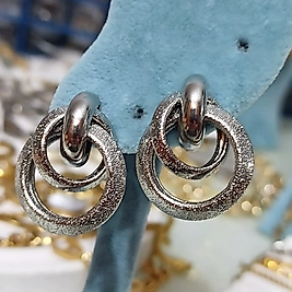 Çelik Gümüş Kaplama Pirinç Vitage Zara Model Küpe