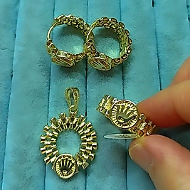 Rolex 14K 3 Lü Set