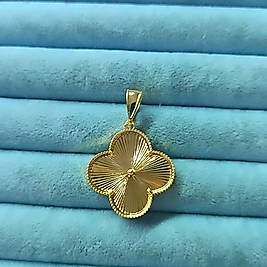 14K Büyük Yonca Kolye Uç