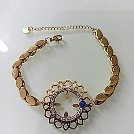 Çelik Gold Çeyrek Çerçeveli Arpa Bileklik