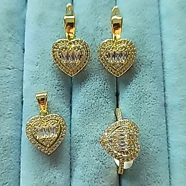 💛 Li Taşlı 3 Lü Set