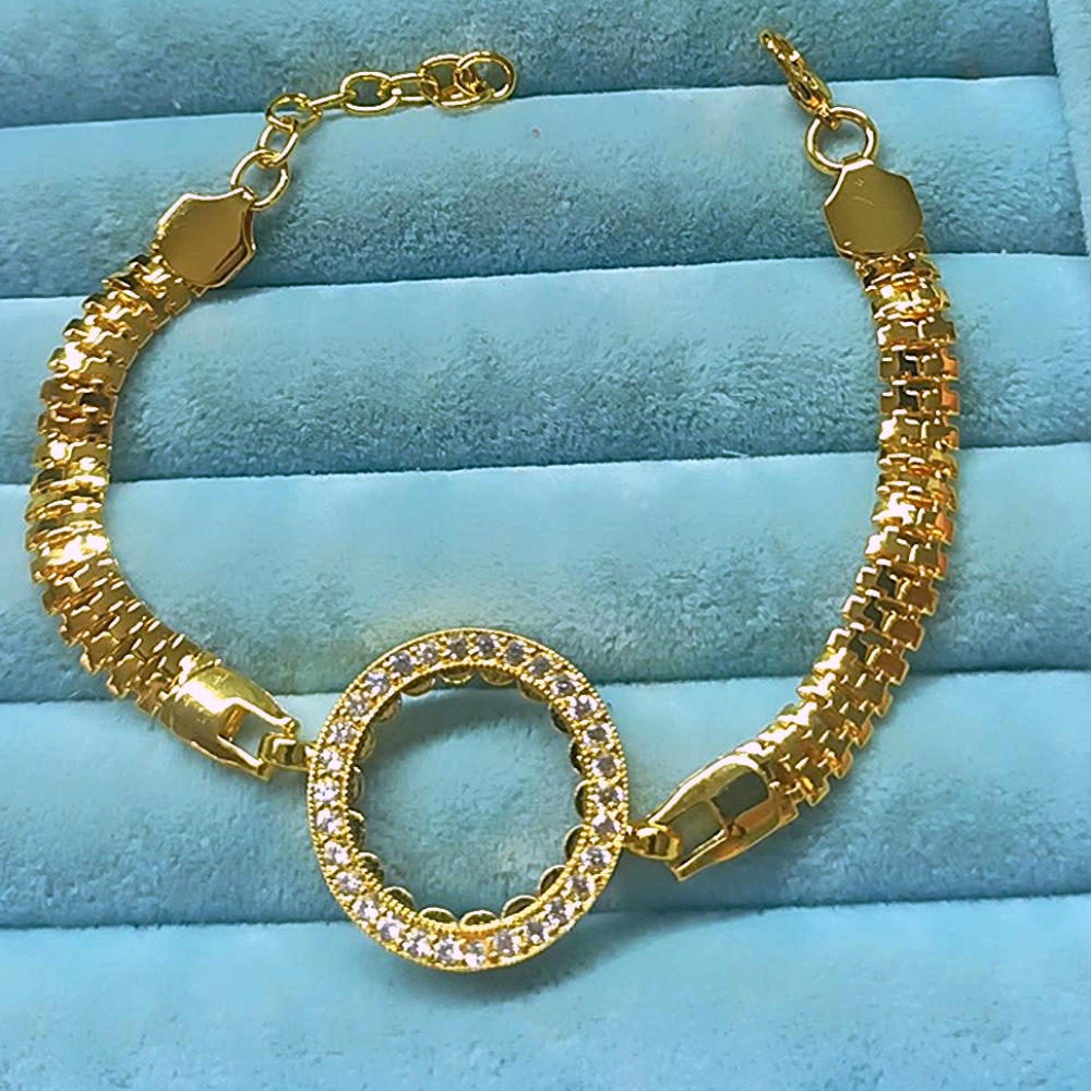 22K Altın Kaplama Çeyrek Çerçeveli Bileklik