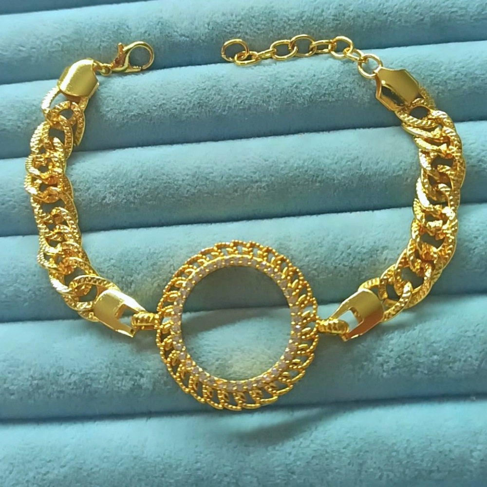 22K İmitasyon Altın Kaplama Yarım Altın Çerçeveli Bileklik