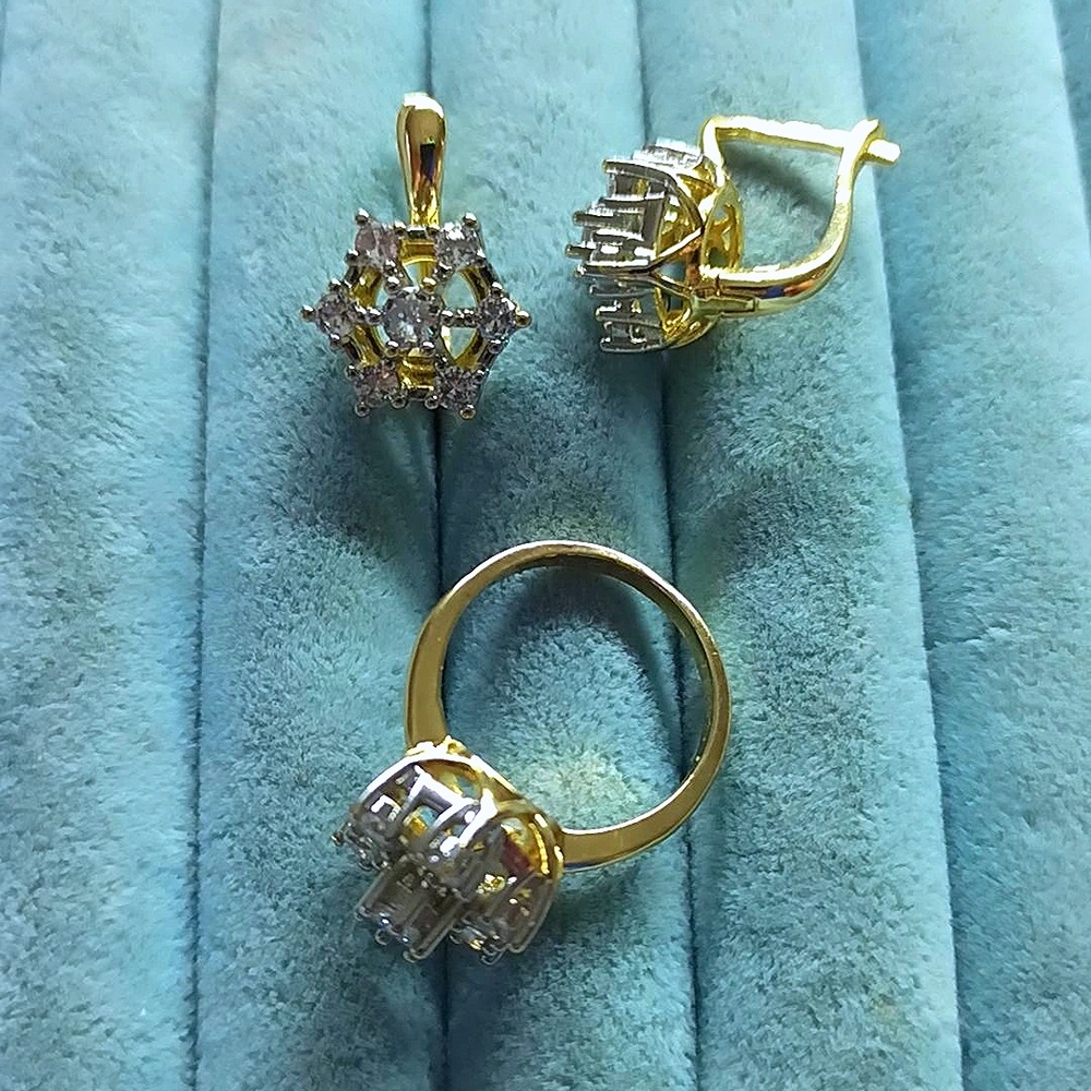 Brilant 14K Çiçek 2 Li Set