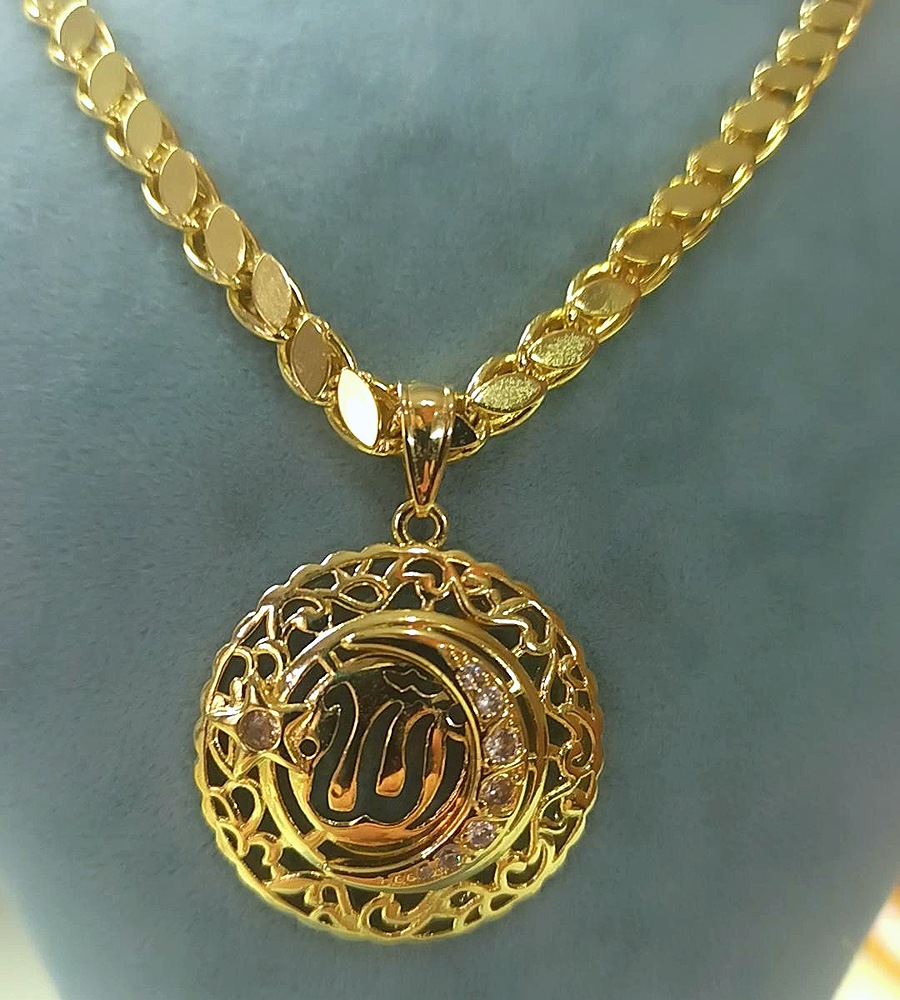 14K Xuping Arpa Allah Kolye