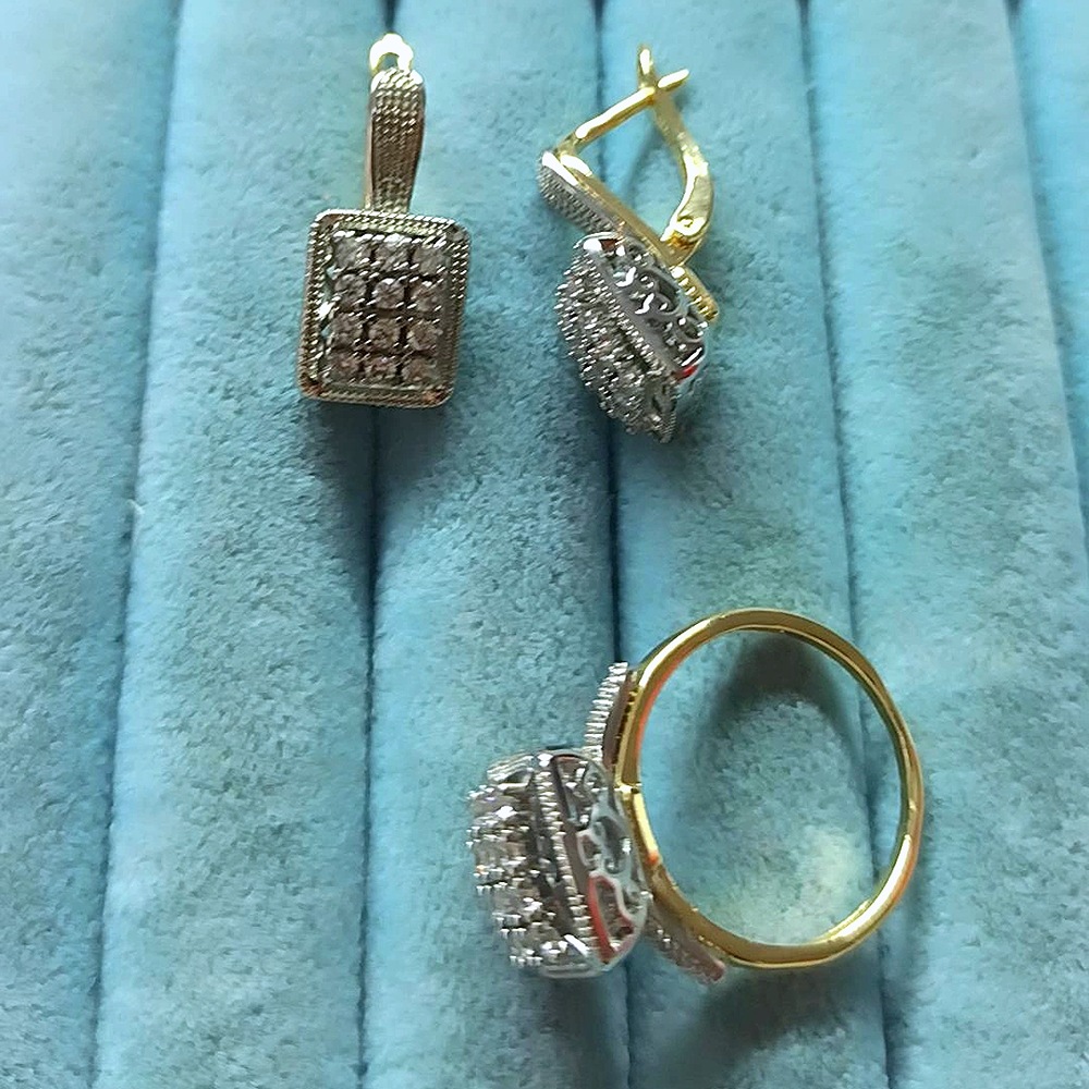 Brilant Baget Taşlı 2 Li Set