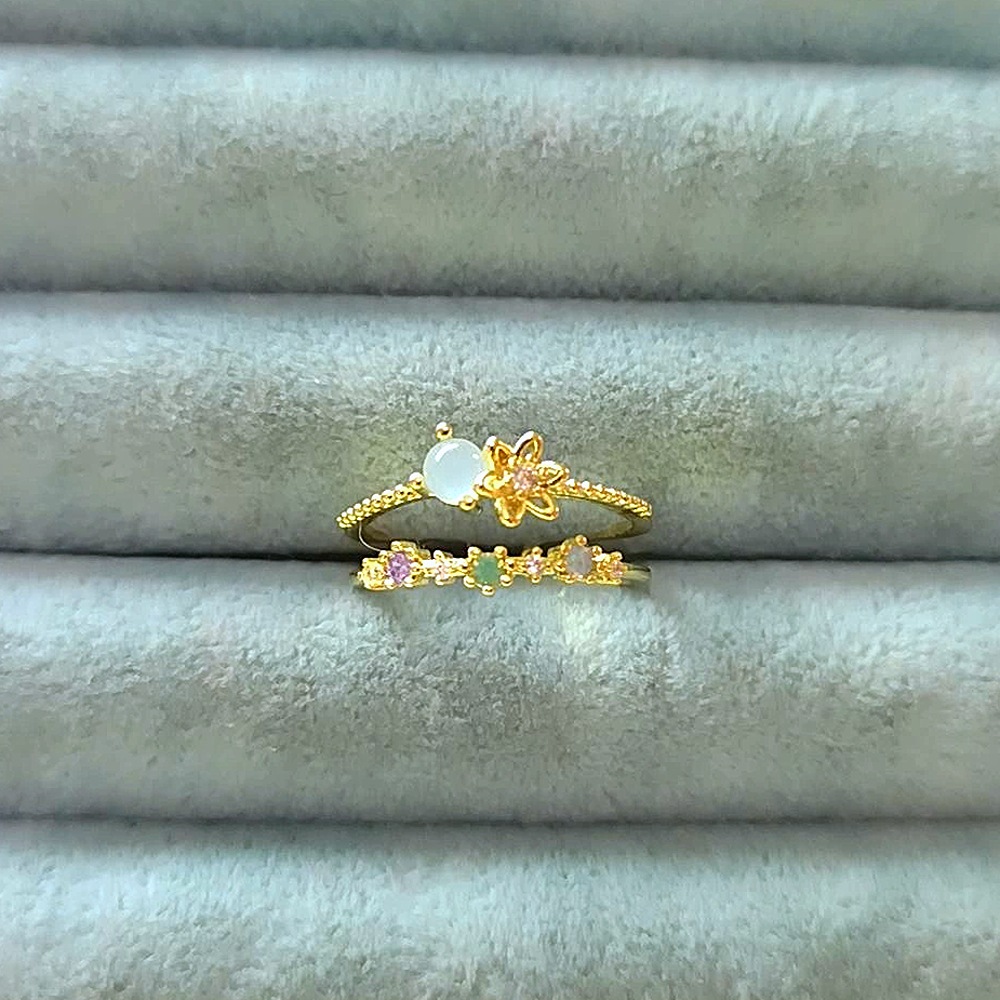 14K Pinterest Çift Yüzük