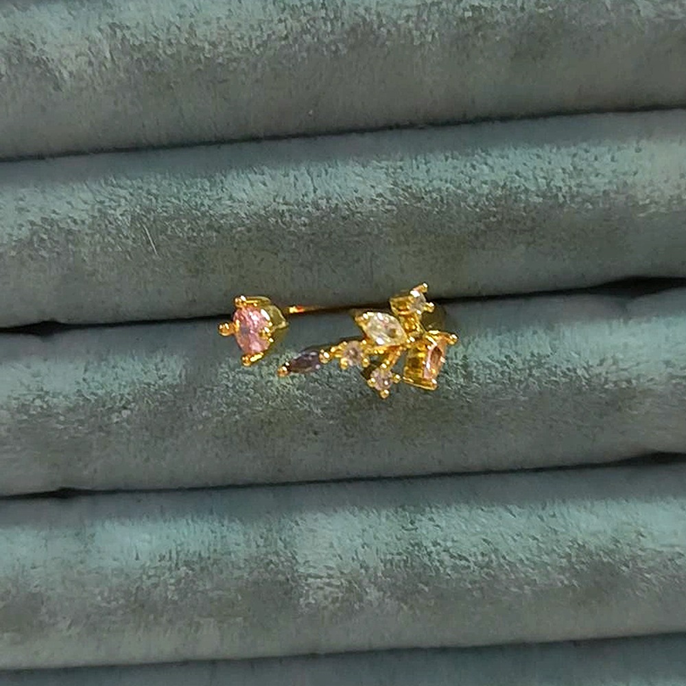 14K Pinterest Renkli Taşlı Yüzük