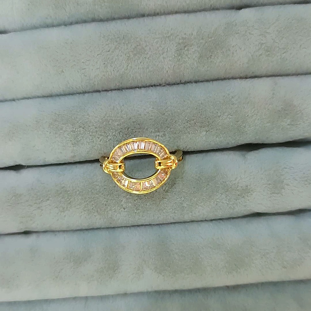 14K Oval Taşlı Yüzük