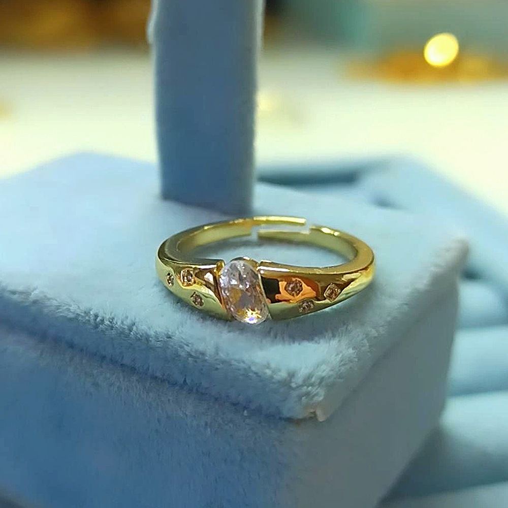 14K Modern Taşlı Yüzük
