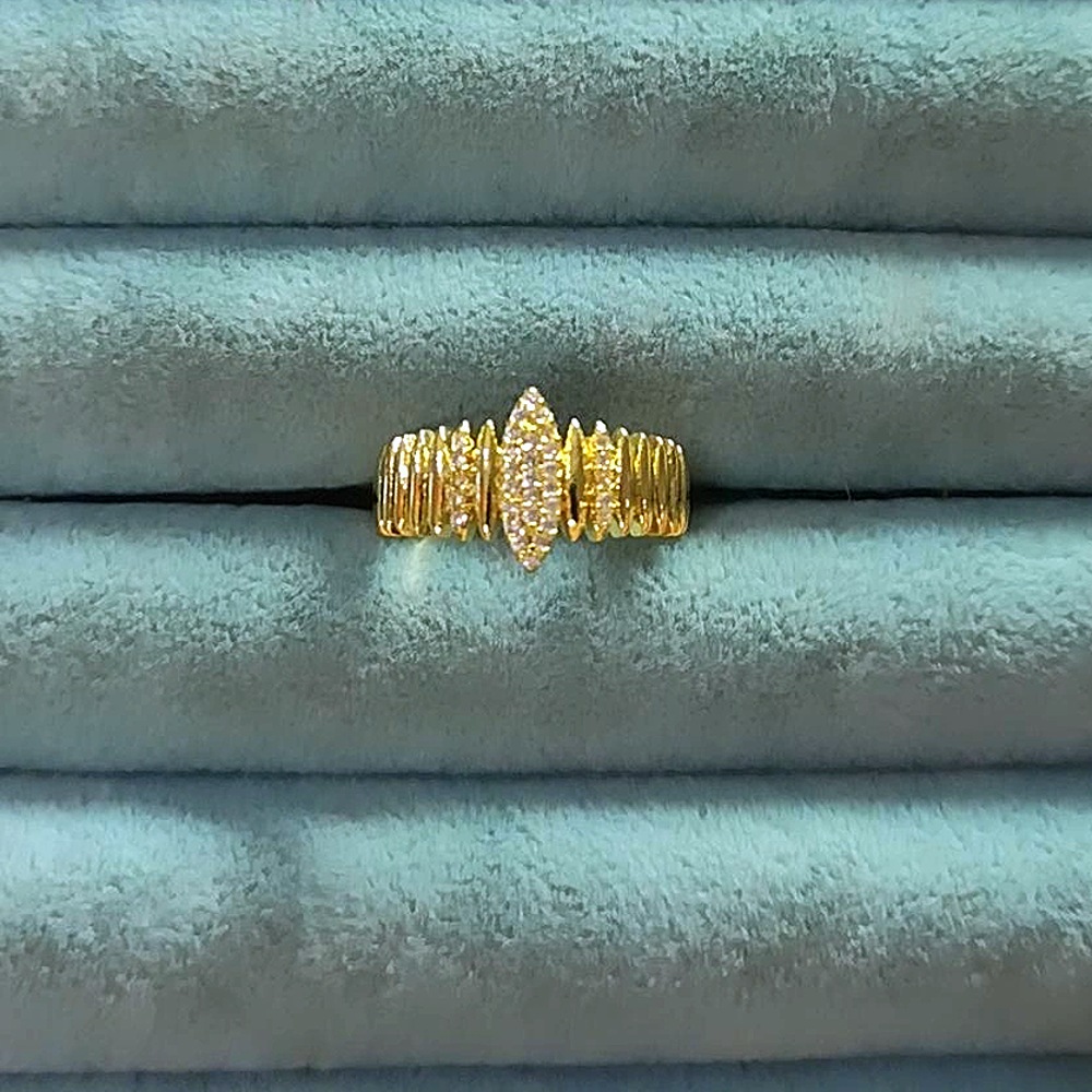 14K Modern Taşlı Yüzük