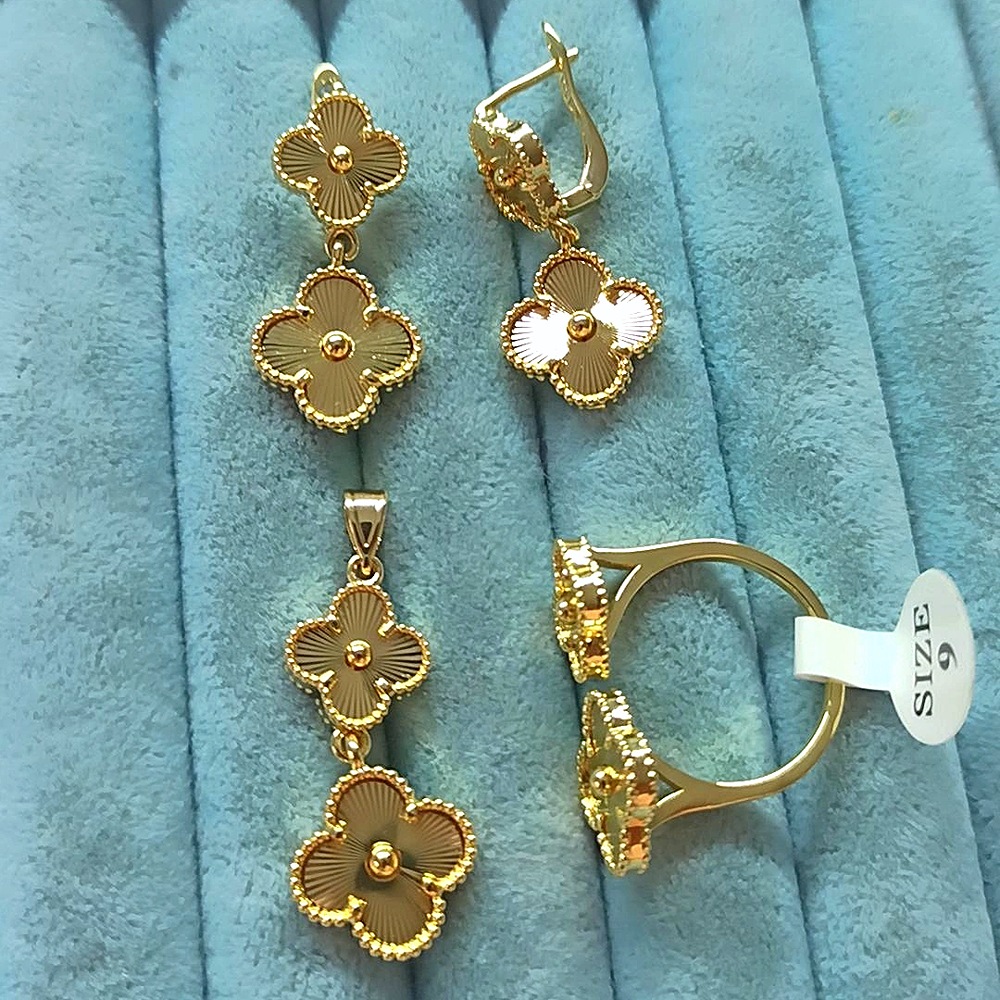 14K Van Cleff 3 Lü Set