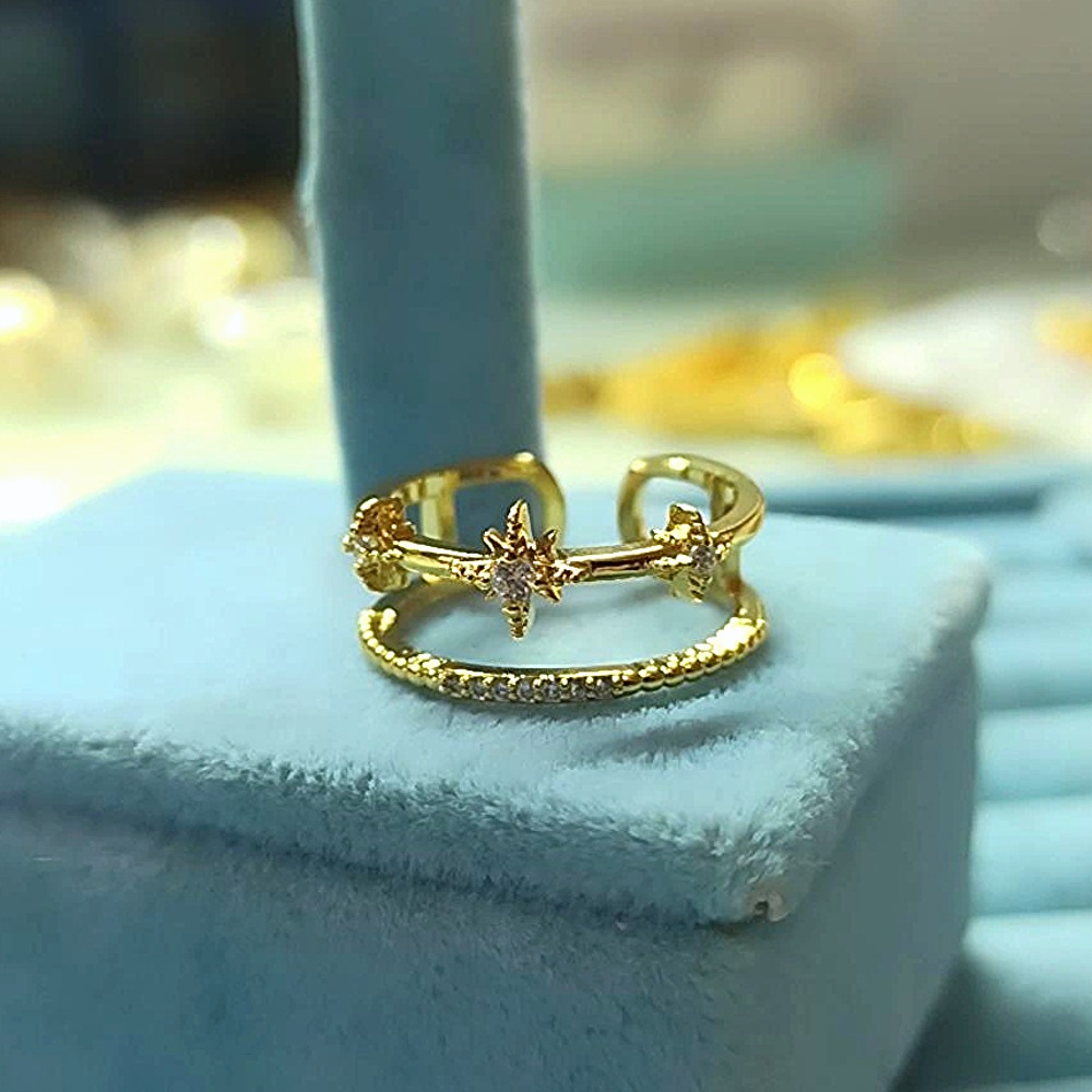 14K Çift Sıra ✴️ Yüzük