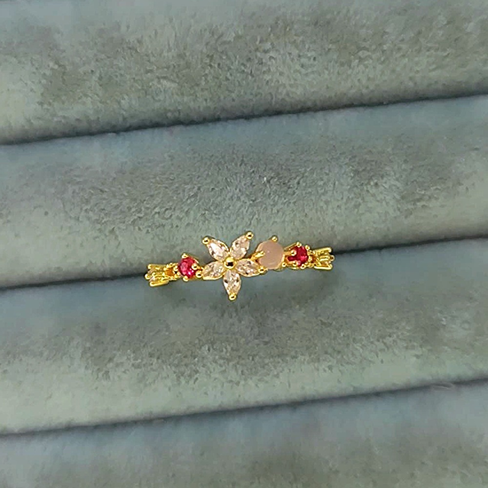 14K ⭐ Pembe Taşlı Yüzük